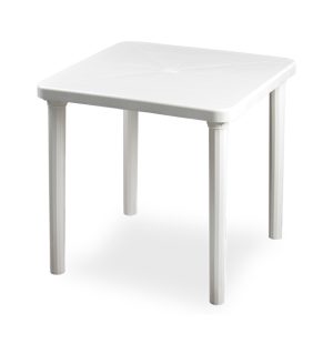 Mesa Cuadrada Kina Blanca