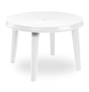 Mesa Redonda Familiar 110 Blanca